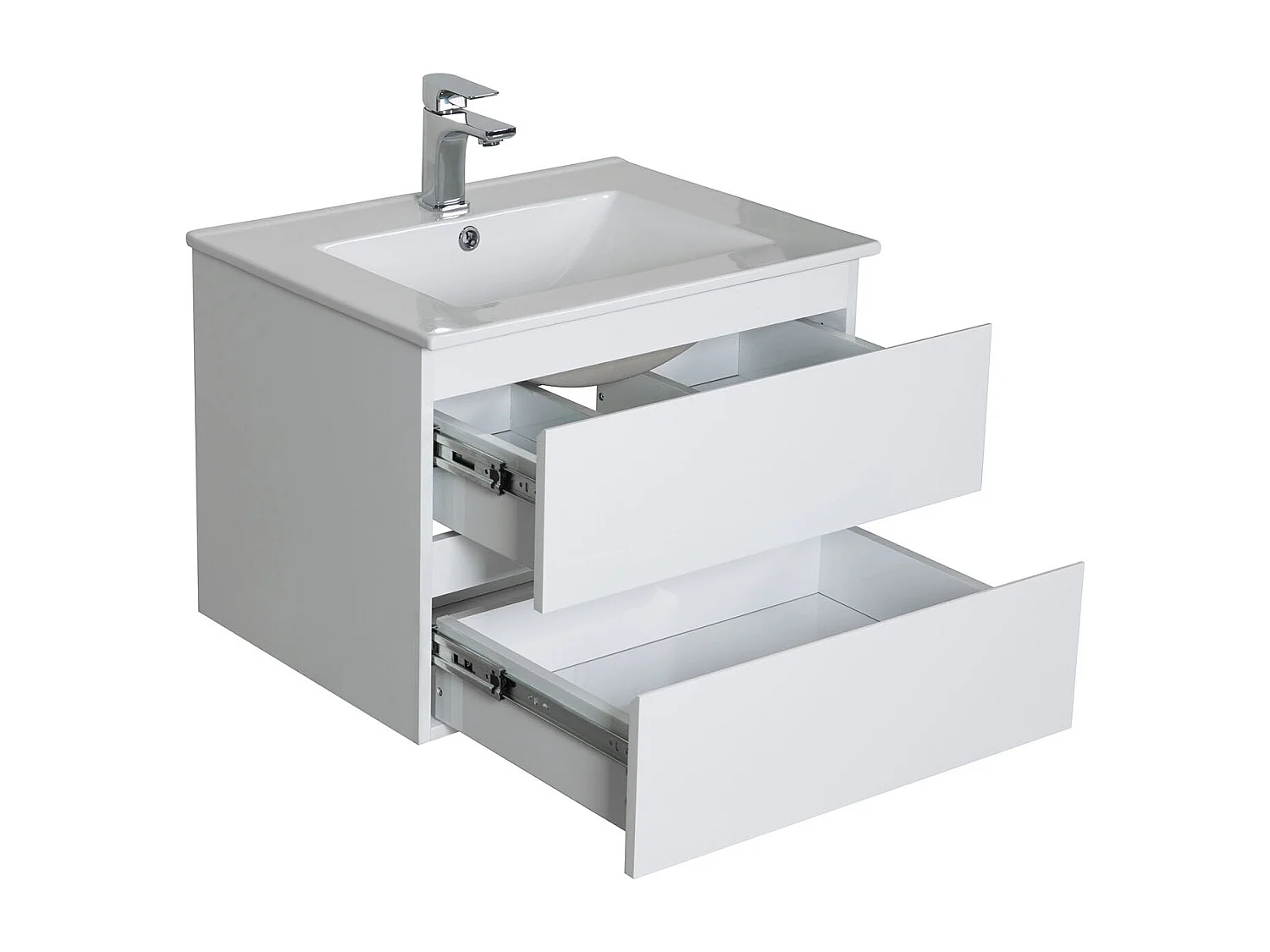 Enkele unit + wastafel + spiegel + SORRENTO kolom