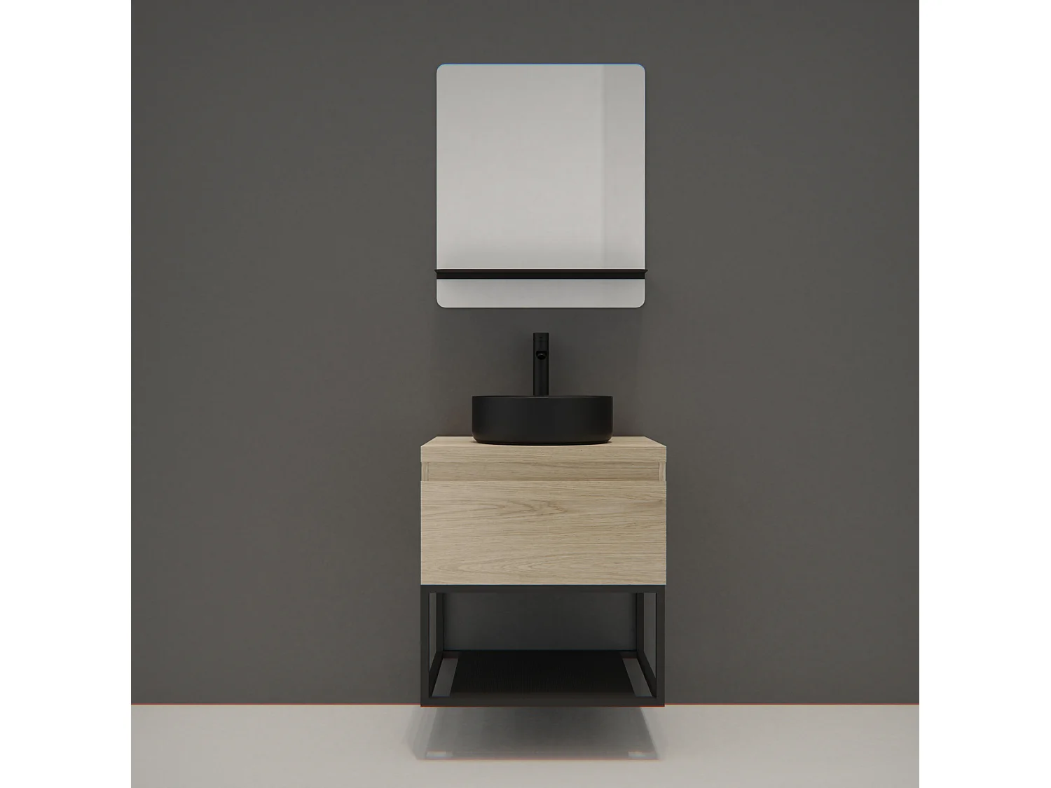 Enkele unit + wastafel + WILL spiegel