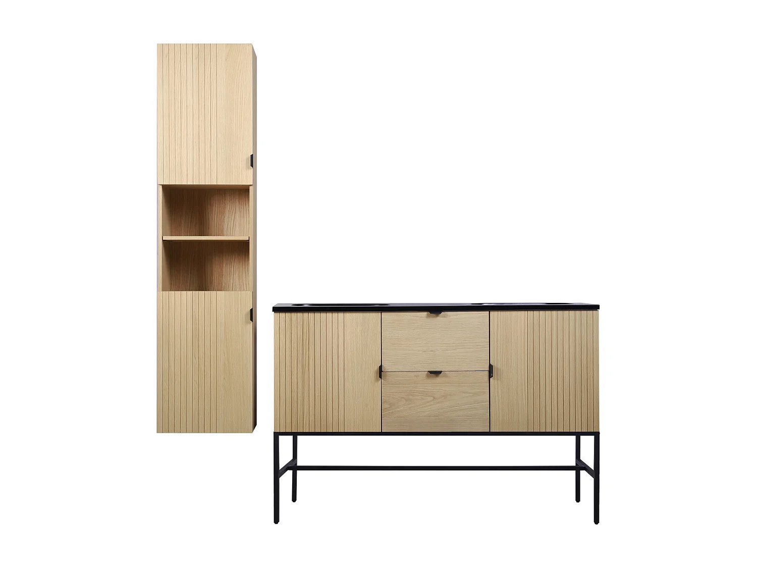 Doppelspüle + Füße + STUDIO-Säule