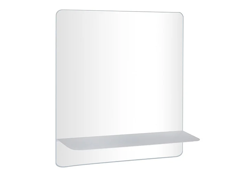 Meuble simple vasque 60cm avec vasque, miroir et colonne SORRENTO Décor chêne