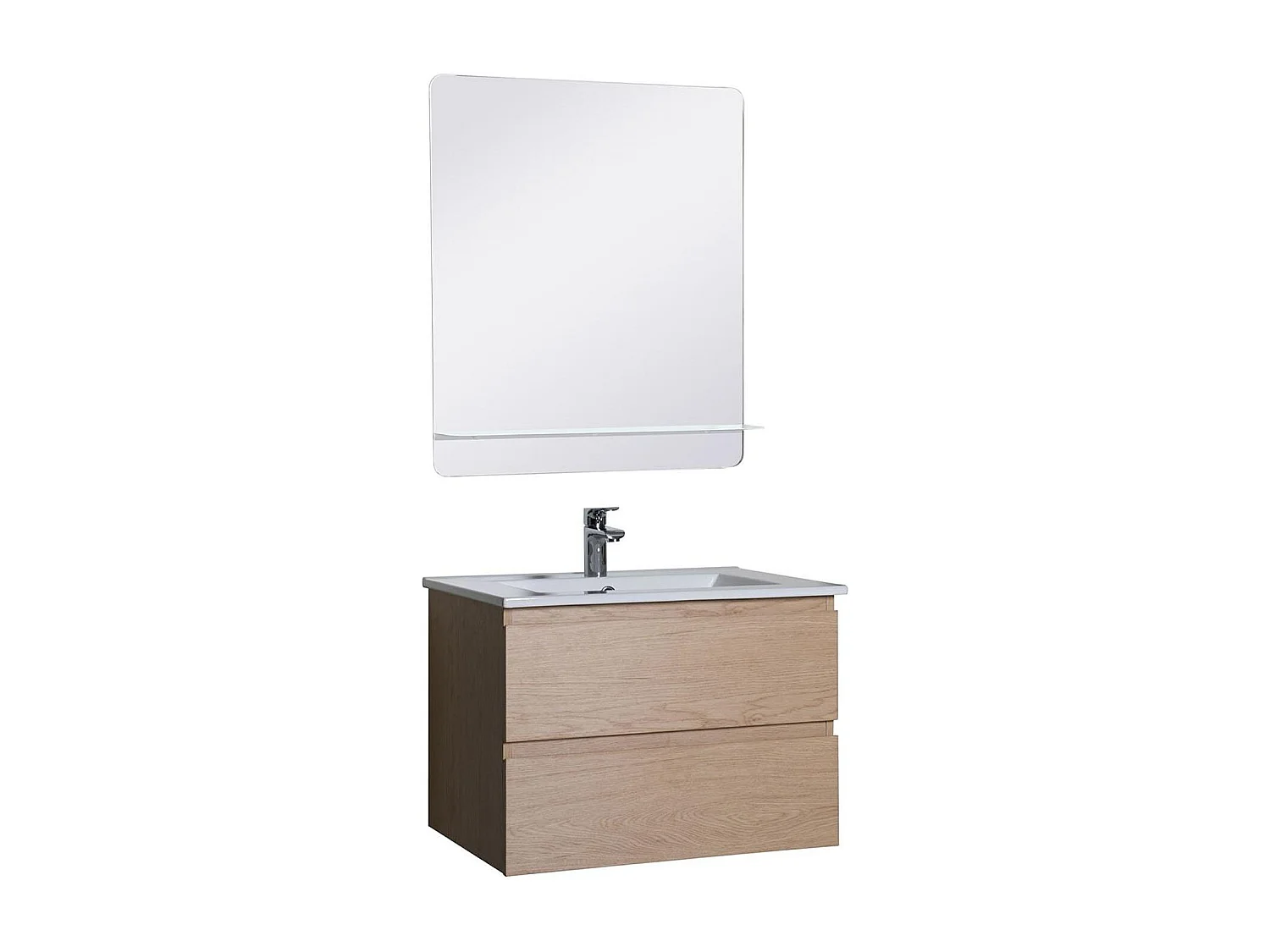 Einzelwaschtisch + Waschbecken + SORRENTO-Spiegel