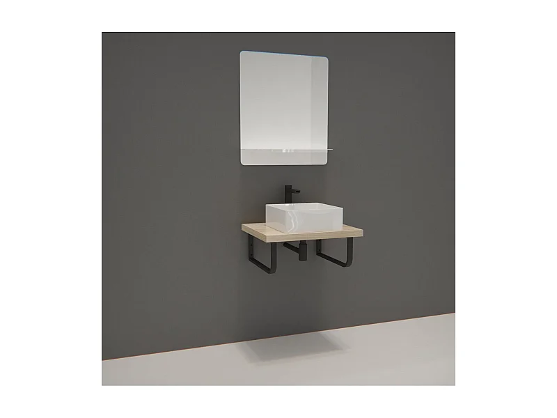 Enkele unit + wastafel + WILL spiegel