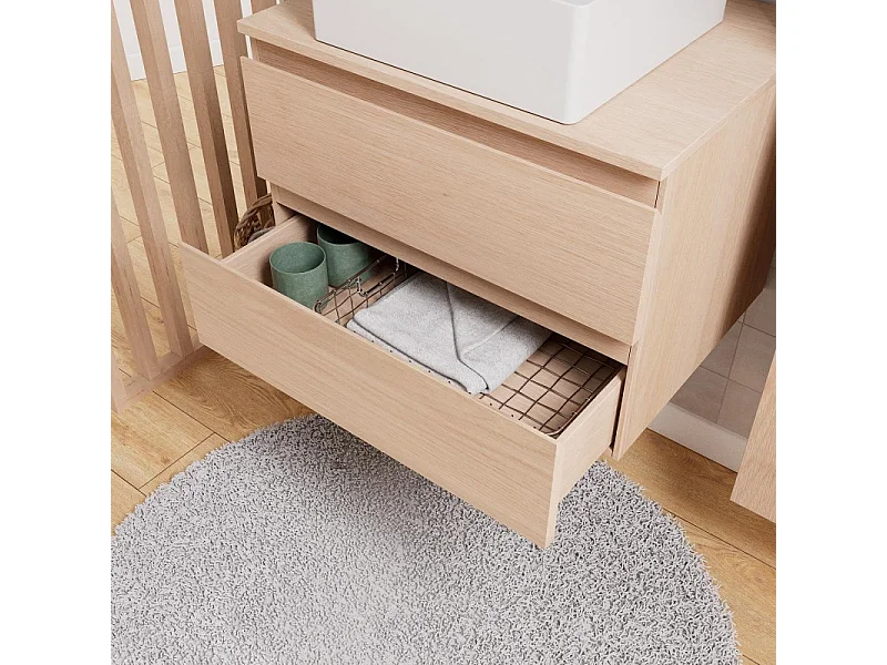 Enkele spoelbakset 60cm + wastafel + SORRENTO kraan