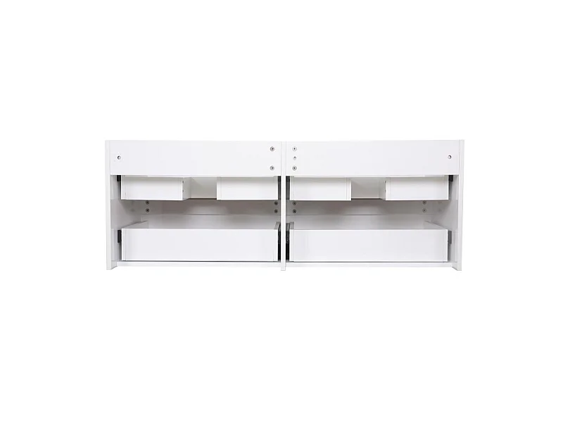 Mueble de lavabo doble + lavabo + columna SORRENTO