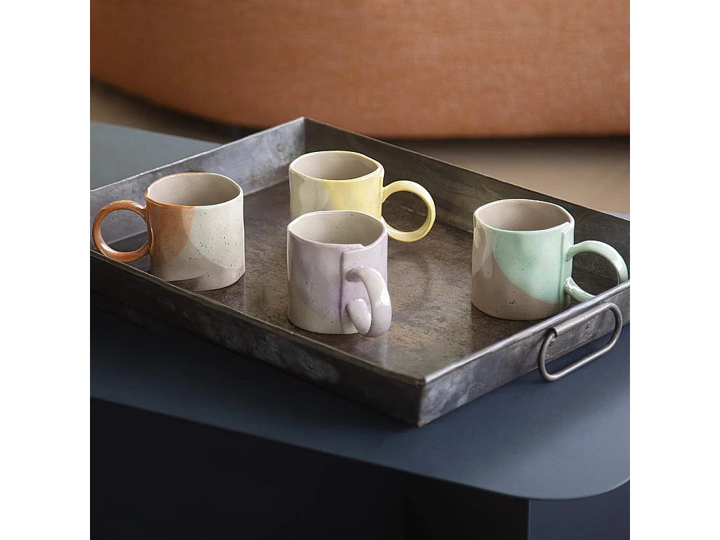 Habitat - Mug en faïence - 350 ml - Orange (Lot de 6) - Aliona