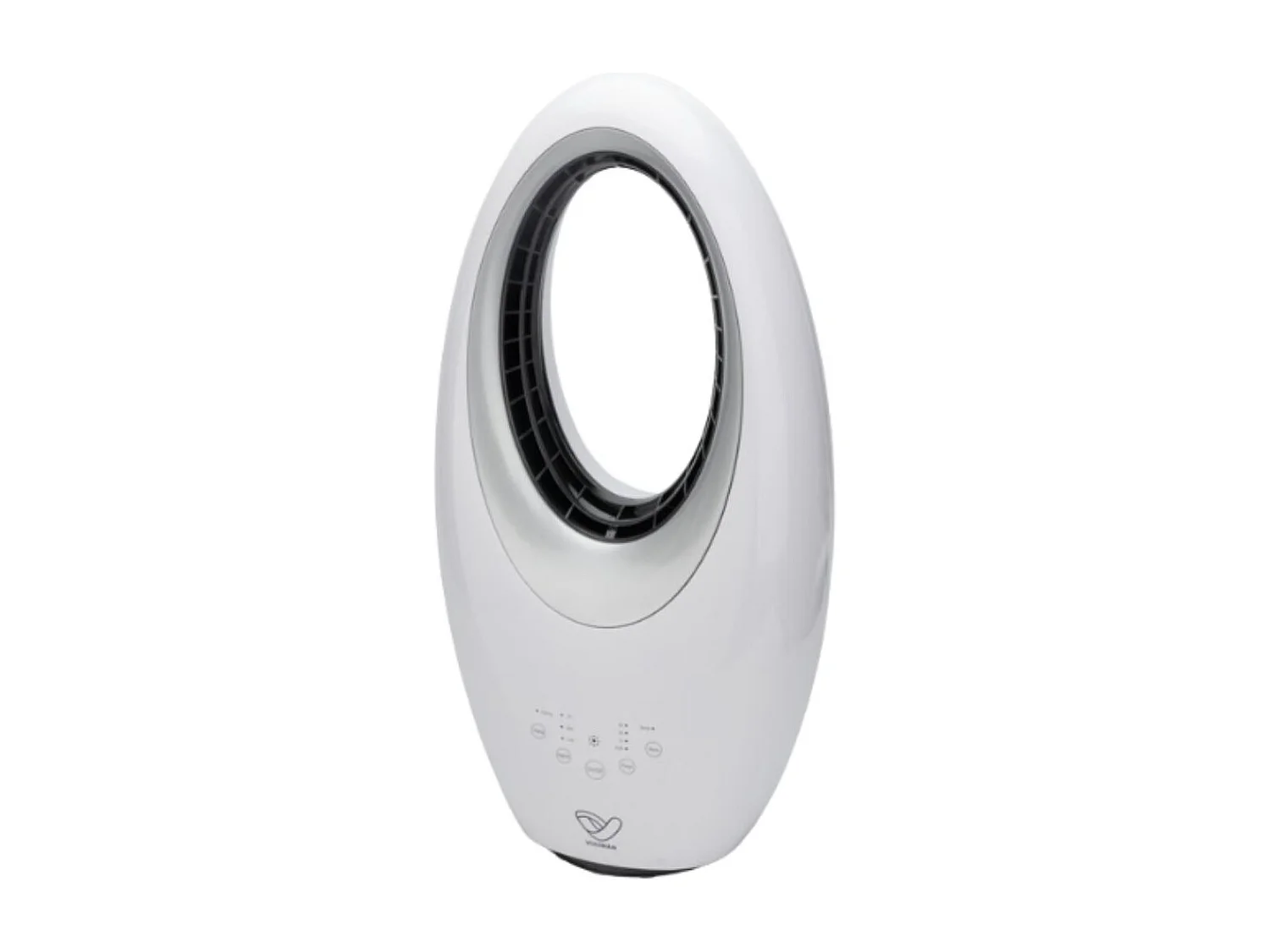 Ventilateur colonne Blanc silencieux et oscillant - 60W - Télécommande 3 vitesses - Voltman