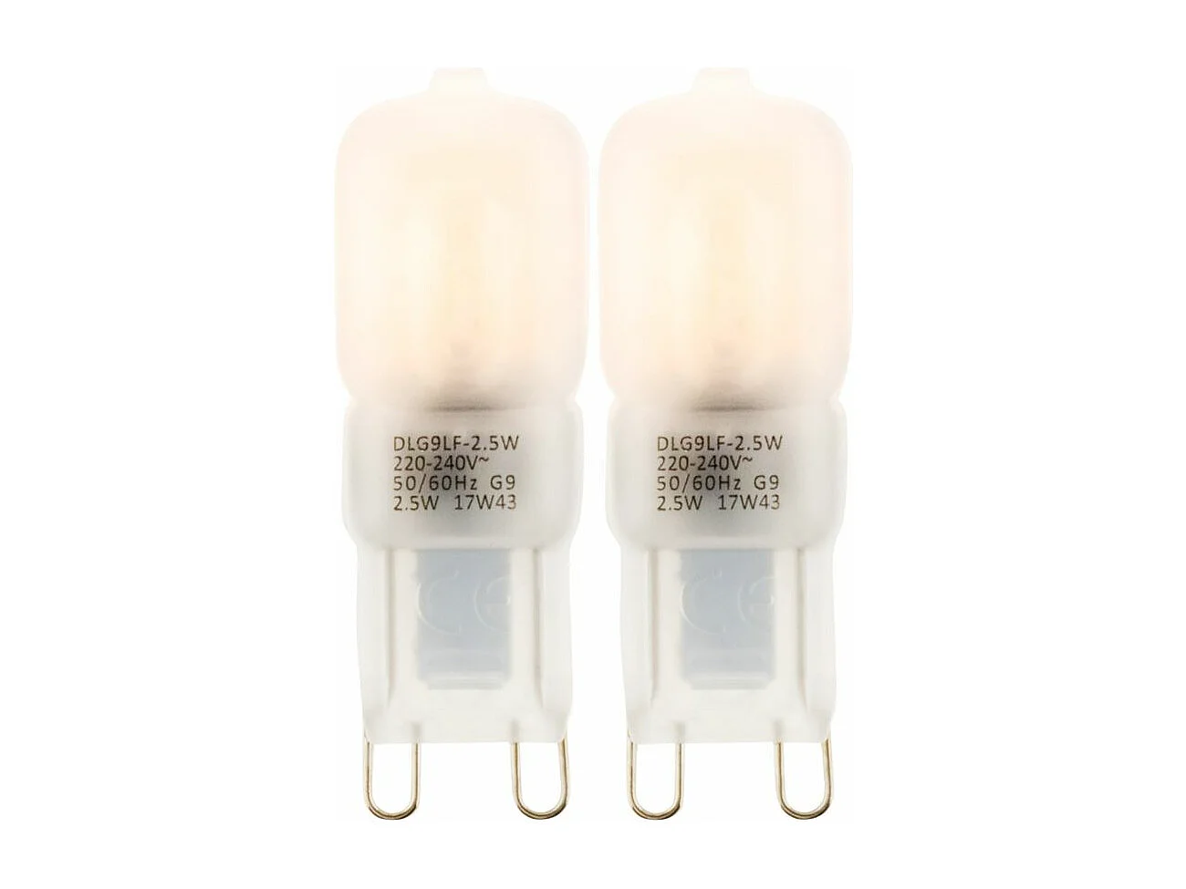 Lot de 2 pépite LED Pépite 2,5W G9 200lm 3000K - Elexity