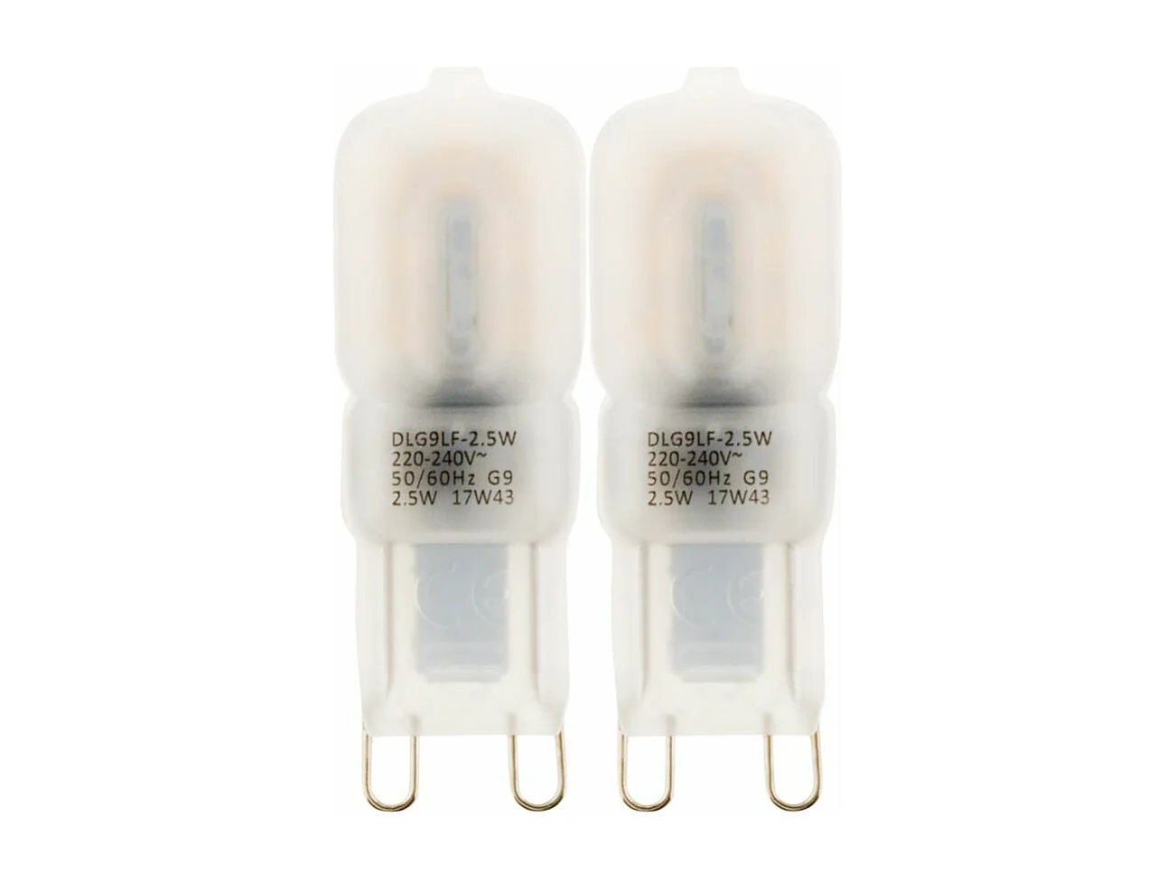 Lot de 2 pépite LED Pépite 2,5W G9 200lm 3000K - Elexity