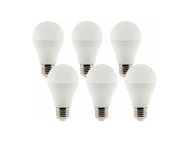 Pack de 6 ampoules LED 6,6W E27 Standard - Zenitech