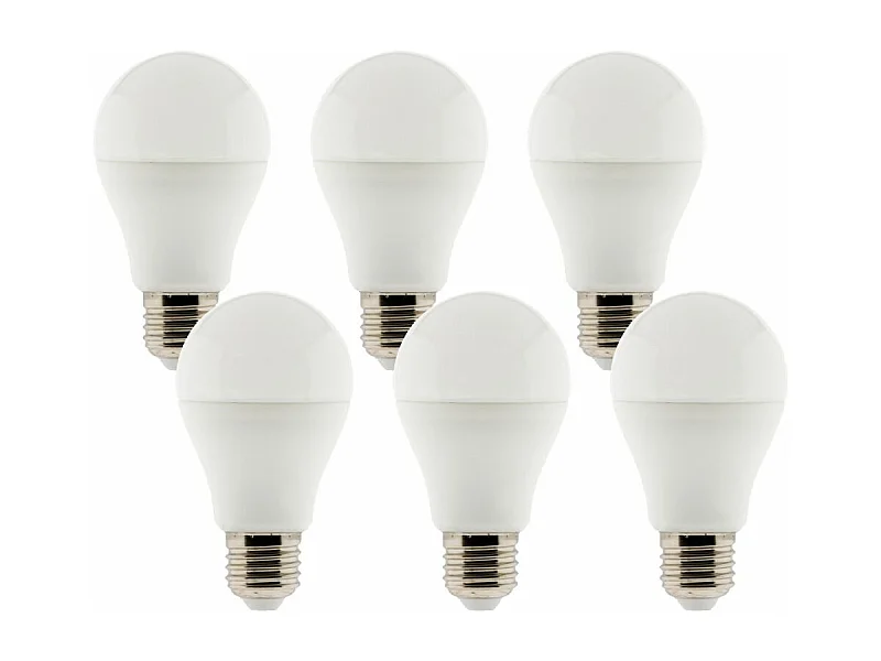 Pack de 6 ampoules LED 6,6W E27 Standard - Zenitech