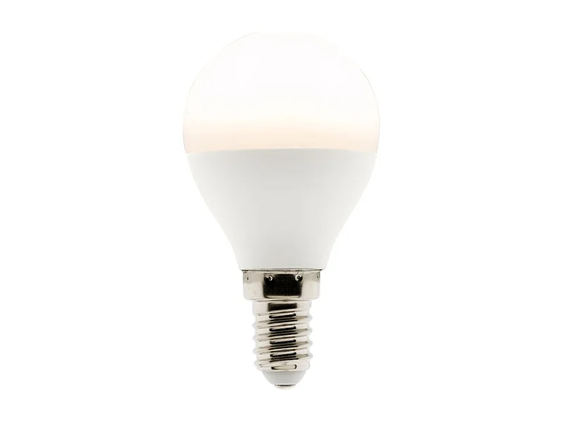 Ampoule LED sphérique E14 5,2W - Blanc chaud - 470lm 2700K  - Zenitech