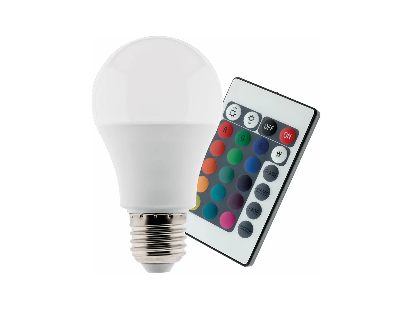 Ampoule LED 7,5W E27 de couleurs RGB avec télécommande - Zenitech