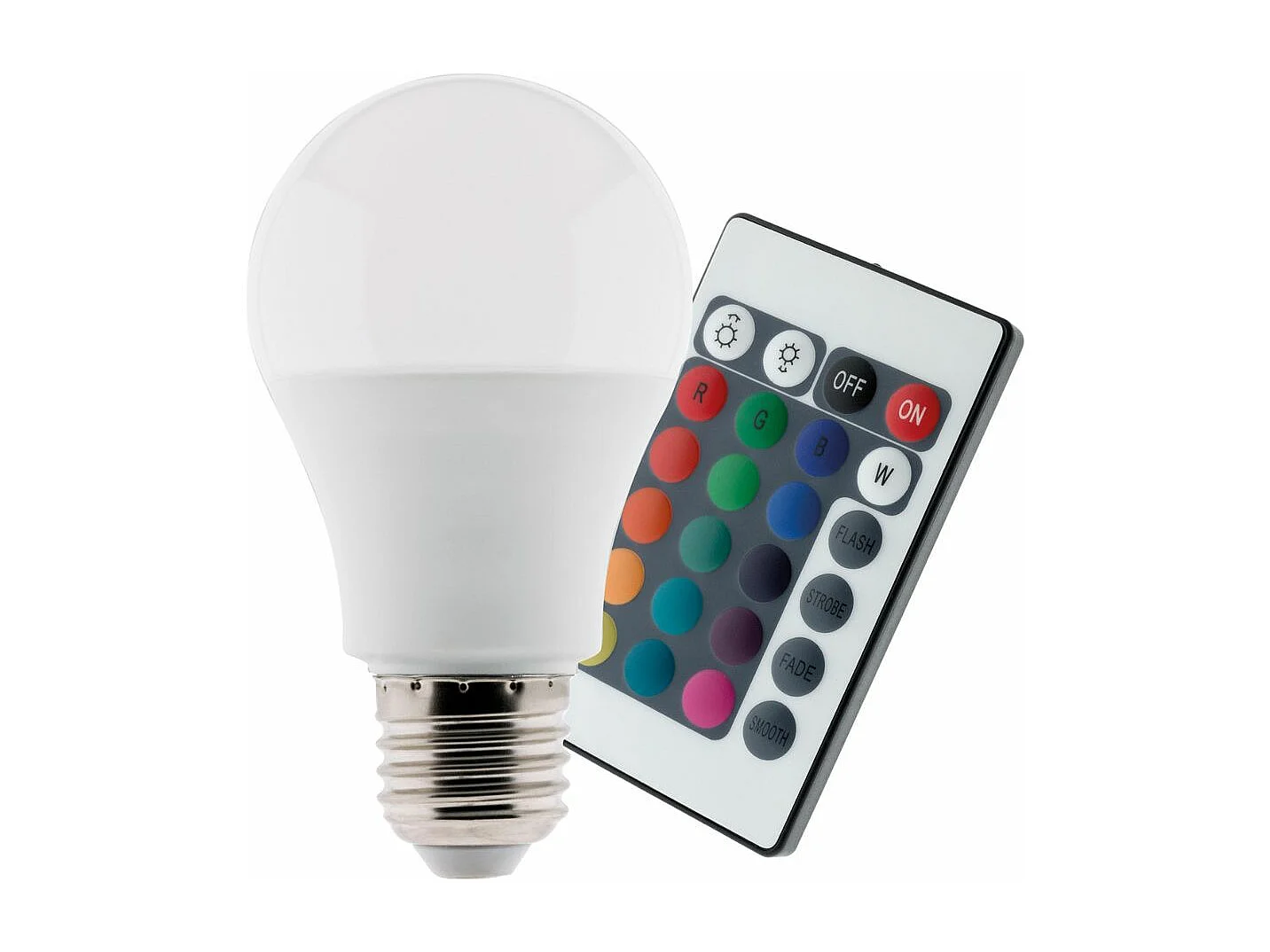 Ampoule LED 7,5W E27 de couleurs RGB avec télécommande - Zenitech