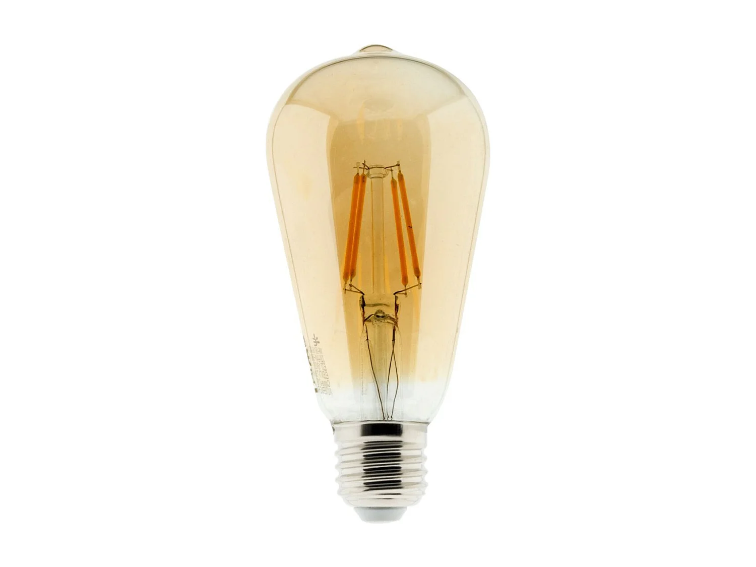 Ampoule déco filament LED ambrée 4W E27 - Elexity