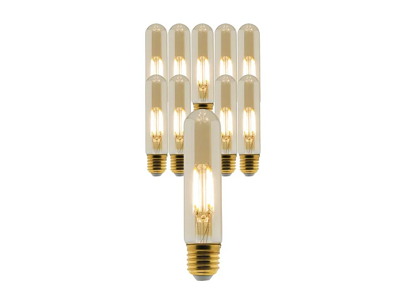 Lot de 10 ampoules déco filament LED Edison 4W E27 - Elexity