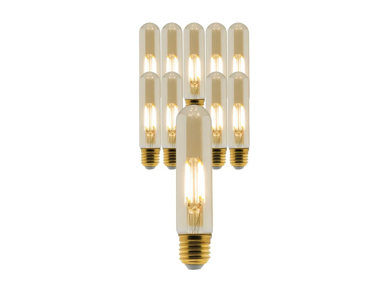 Lot de 10 ampoules déco filament LED Edison 4W E27 - Elexity