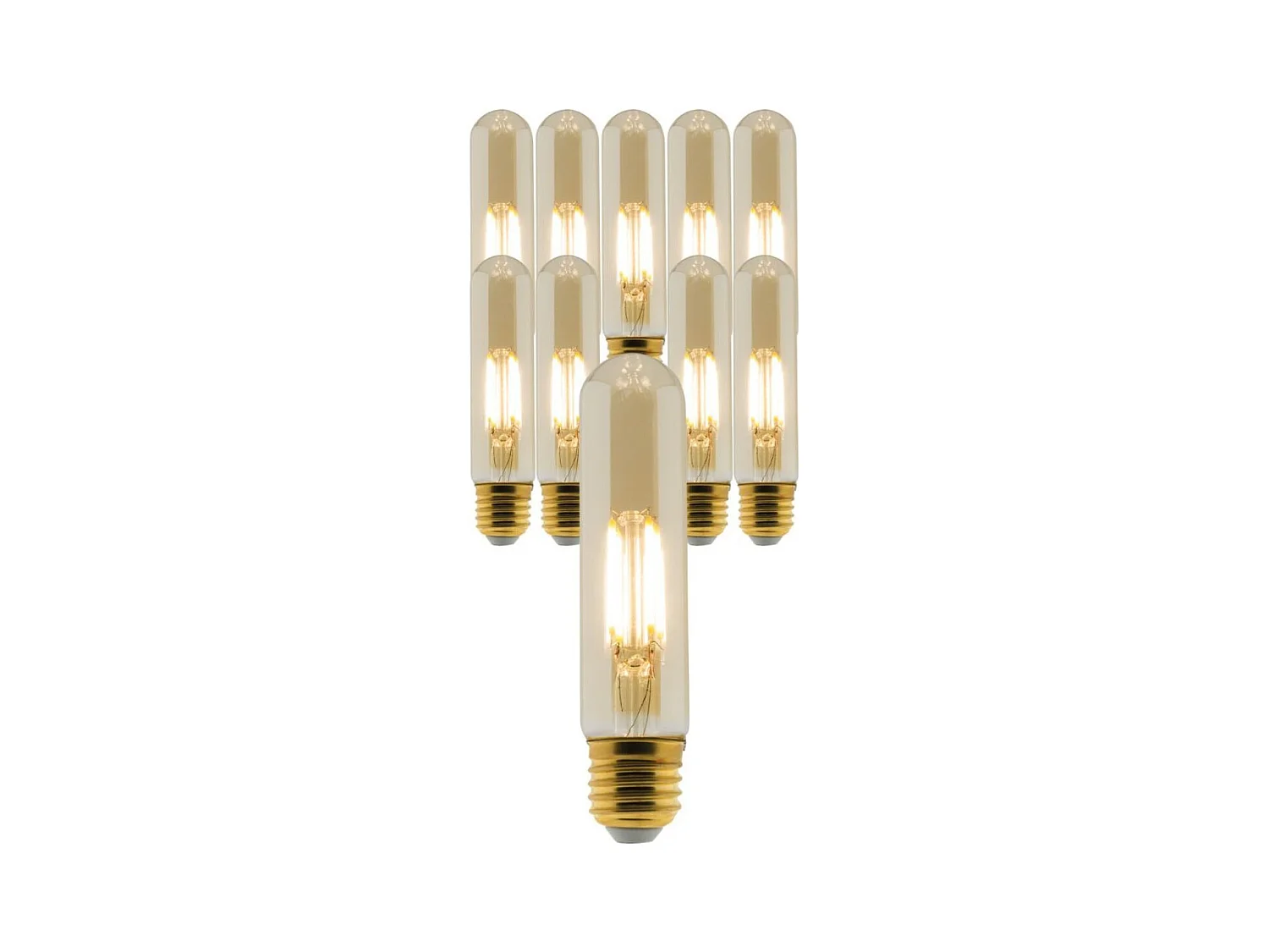 Lot de 10 ampoules déco filament LED Edison 4W E27 - Elexity