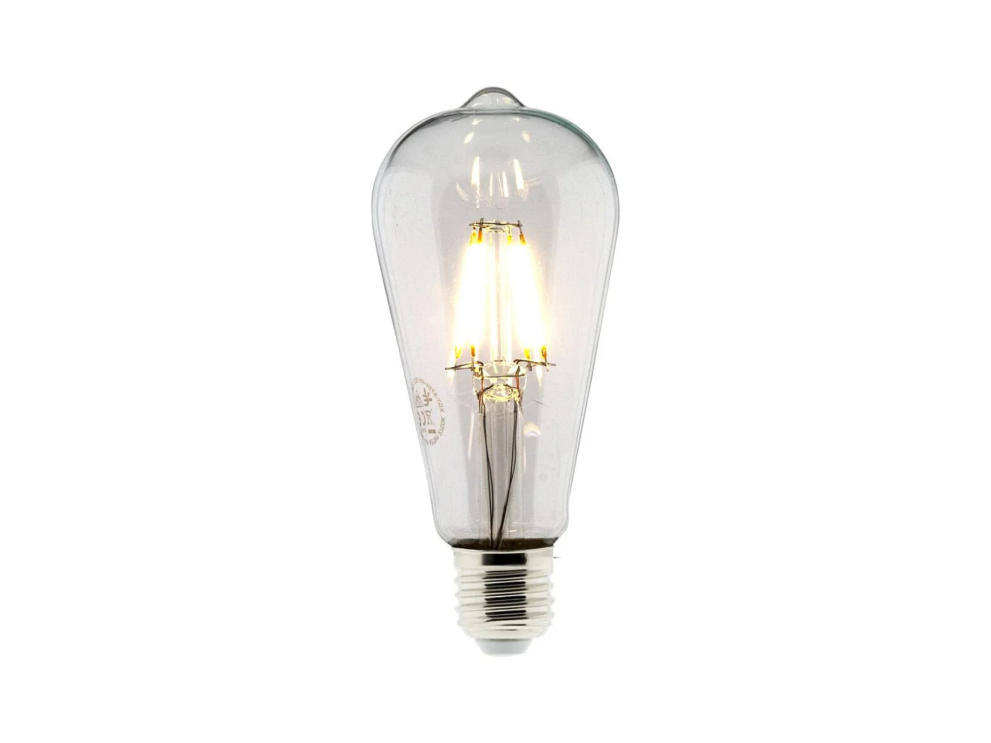 Ampoule déco filament LED ST64 4W E27 400lm 2700K - Blanc chaud - Zenitech