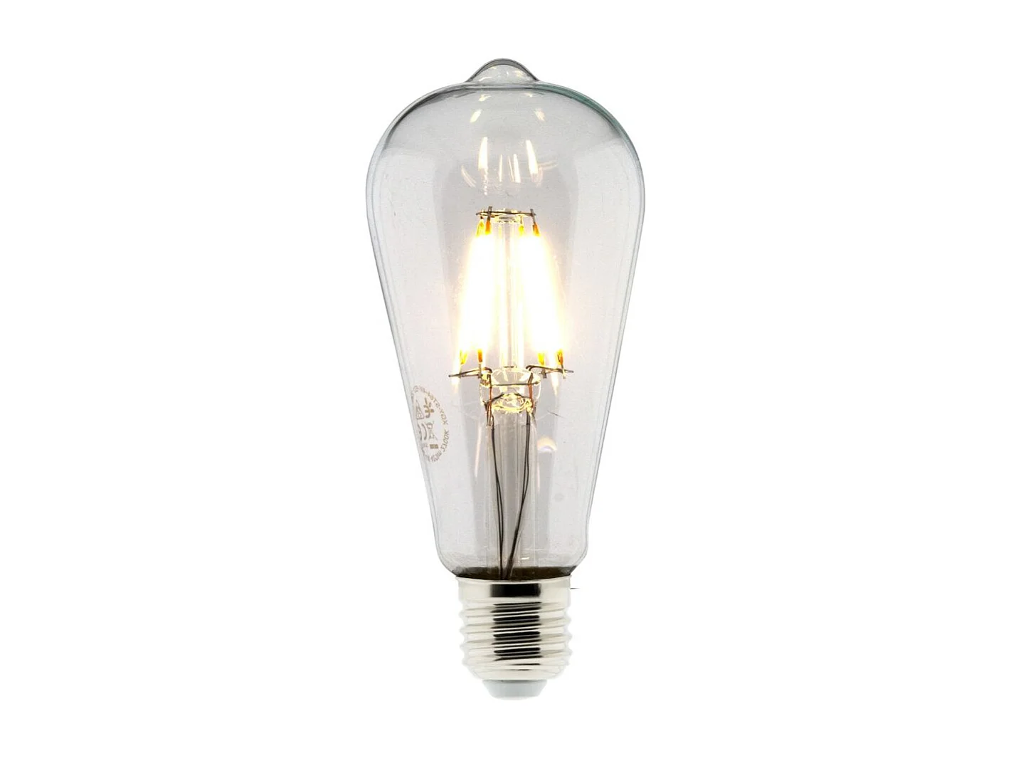 Ampoule déco filament LED ST64 4W E27 400lm 2700K - Blanc chaud - Zenitech