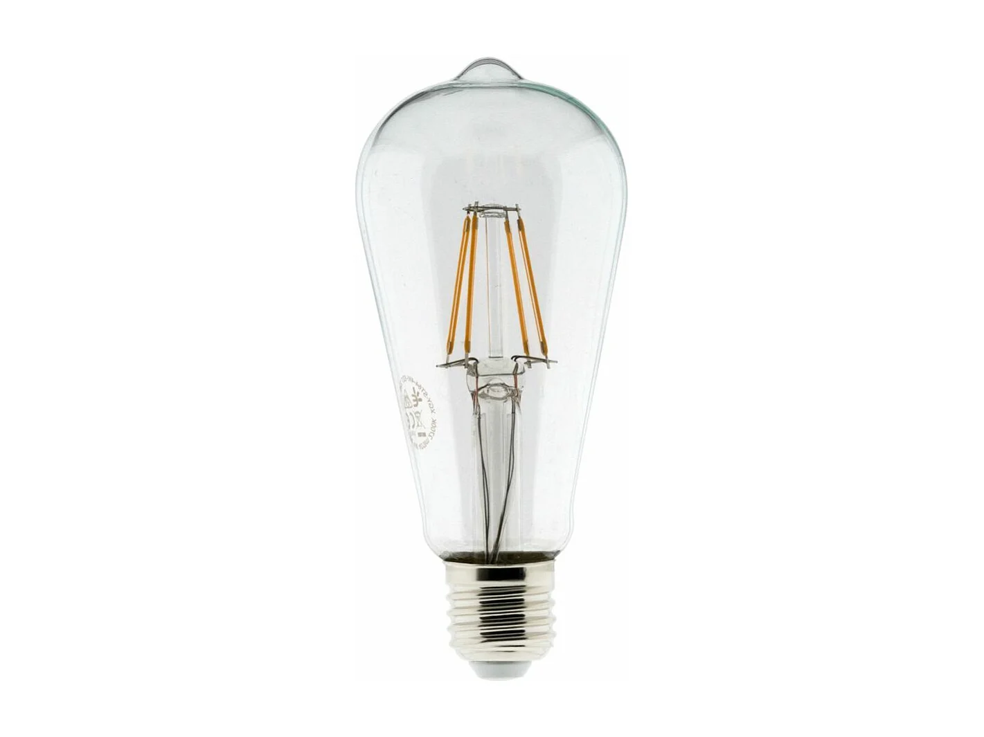 Ampoule déco filament LED ST64 4W E27 400lm 2700K - Blanc chaud - Zenitech