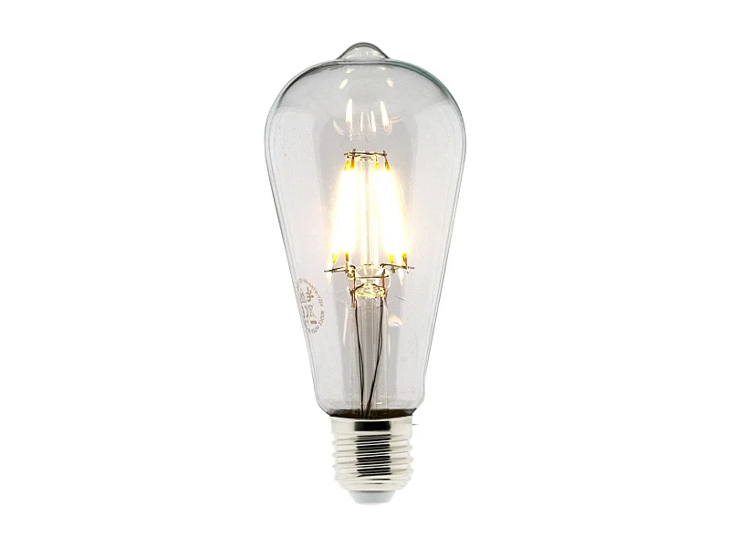 Ampoule déco filament LED ST64 4W E27 400lm 2700K - Blanc chaud - Zenitech