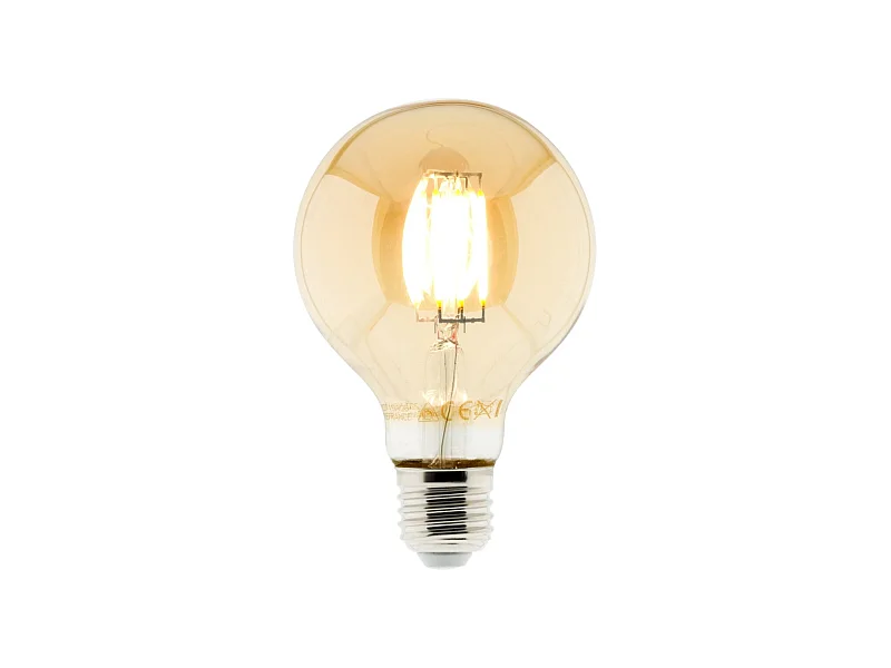Ampoule déco filament LED ambrée 6W E27 - Elexity