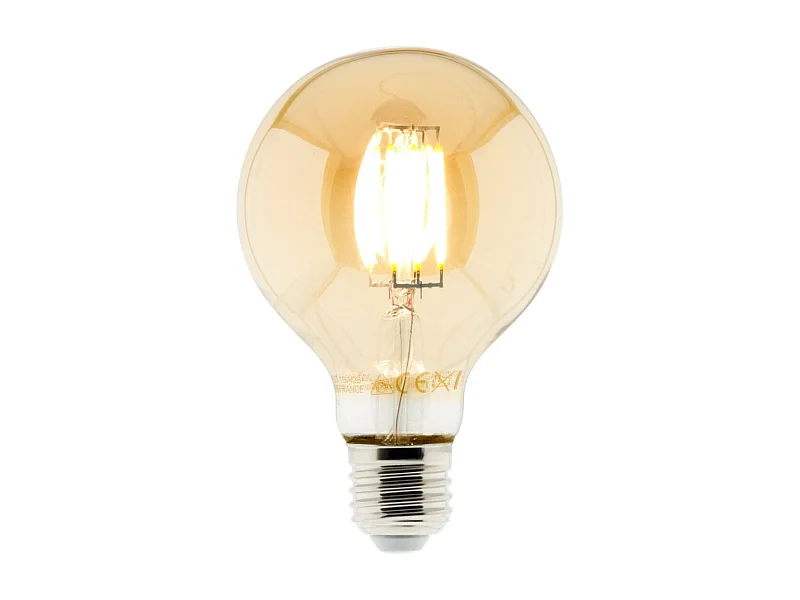 Ampoule déco filament LED ambrée 6W E27 - Elexity