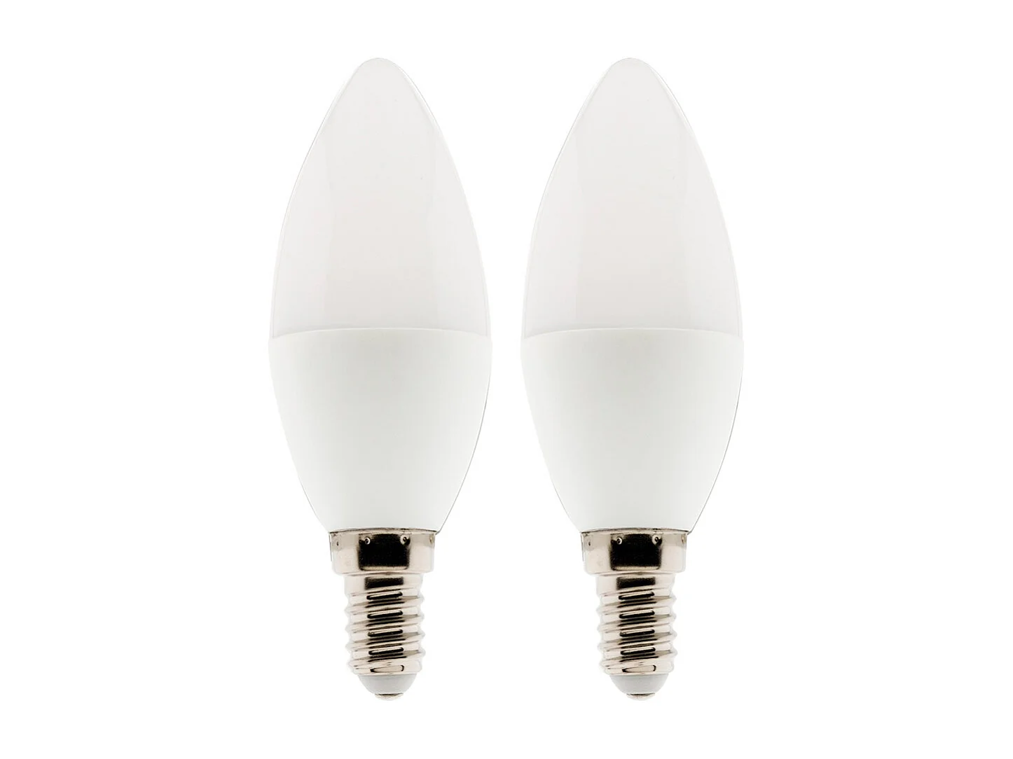 Lot de 2 ampoules LED Flamme 5W E14 400lm 6500K - Elexity