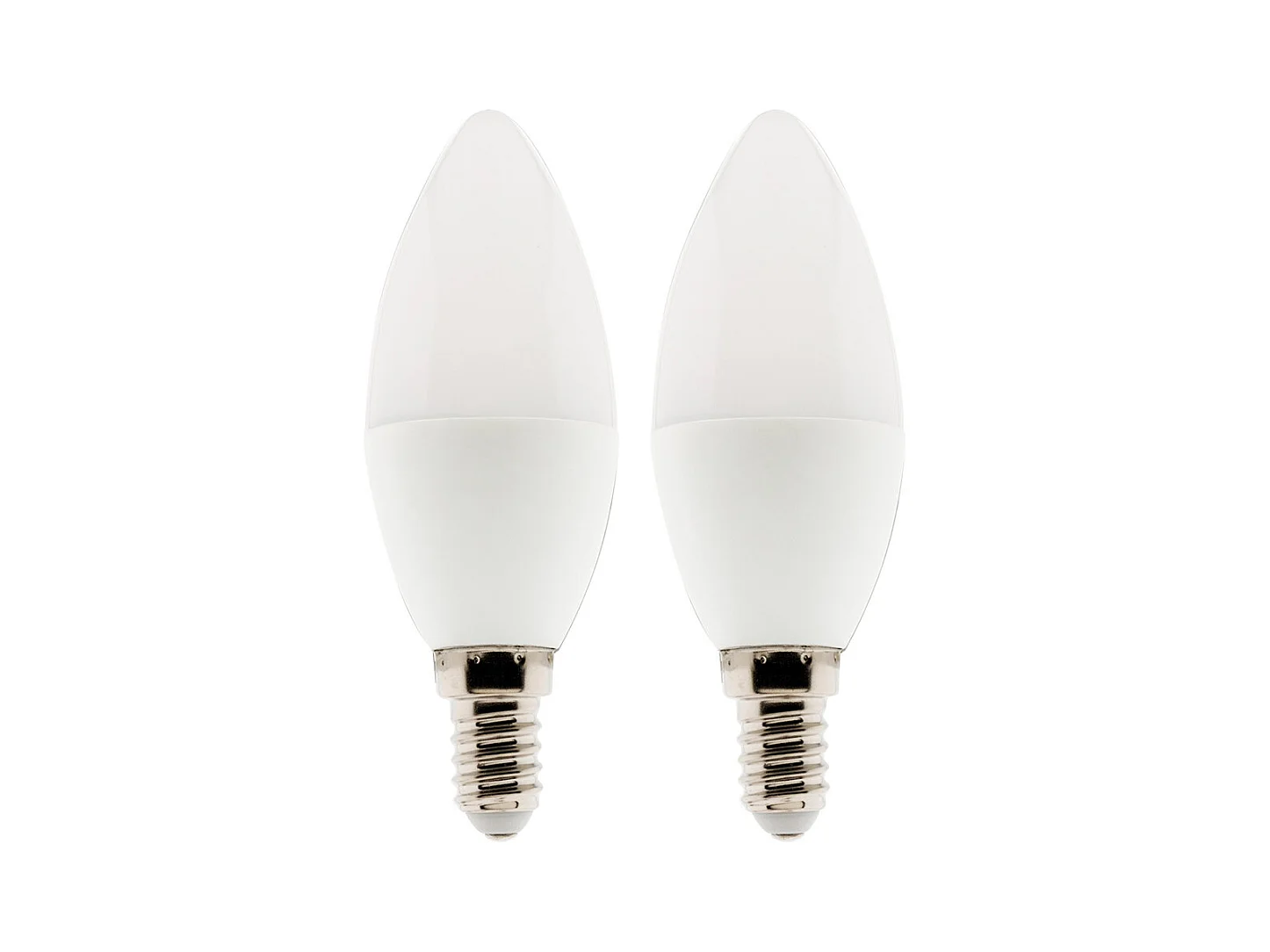Lot de 2 ampoules LED Flamme 5W E14 400lm 6500K - Elexity
