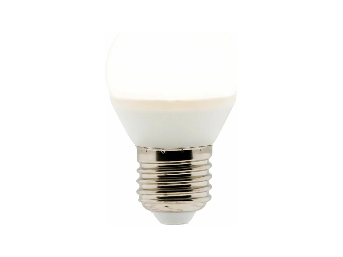 Ampoule LED sphérique E27 5,2W - Blanc chaud - 470lm 2700K  - Zenitech