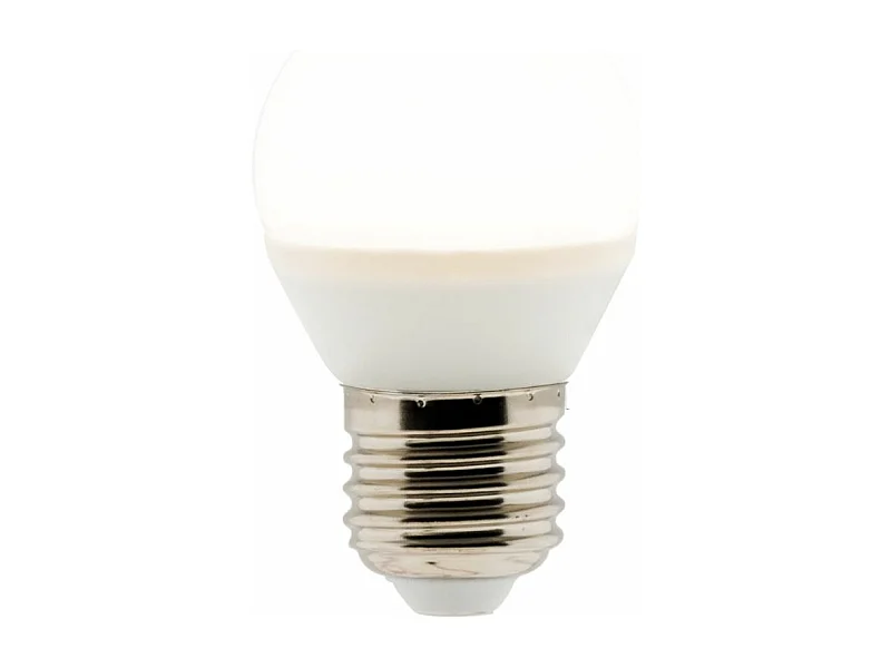 Ampoule LED sphérique E27 5,2W - Blanc chaud - 470lm 2700K  - Zenitech
