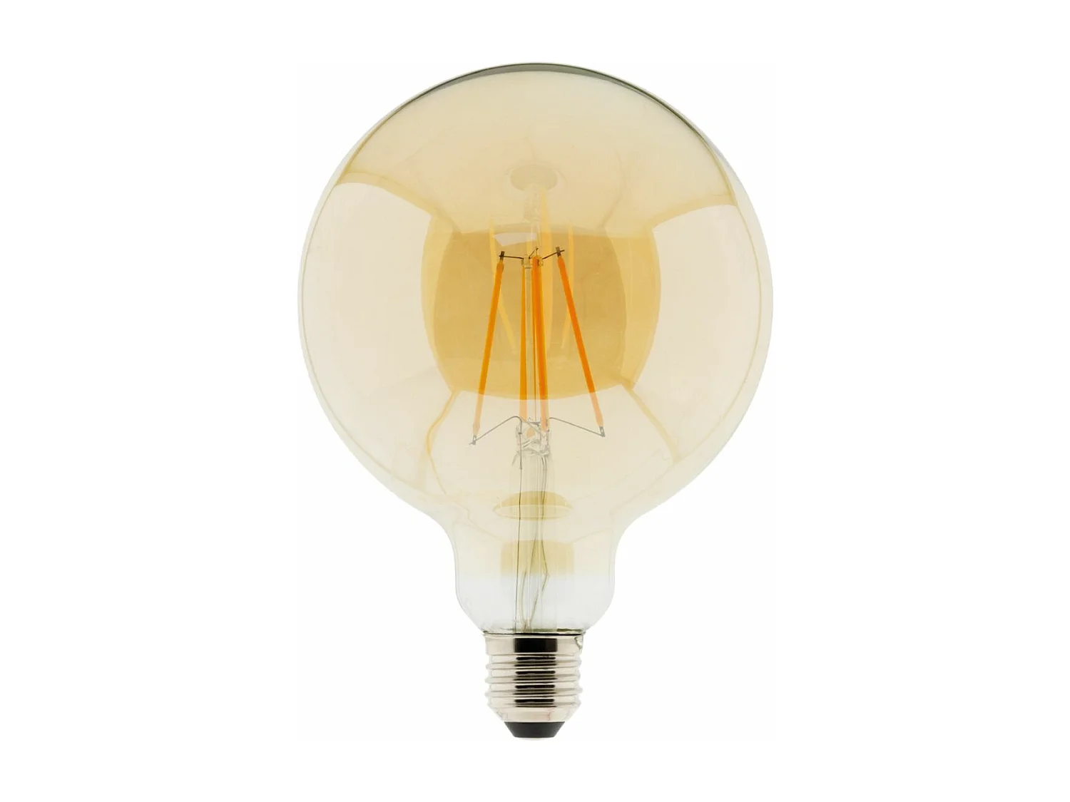 Ampoule déco filament LED ambrée 7W E27 720lm 2500K - Globe - Elexity