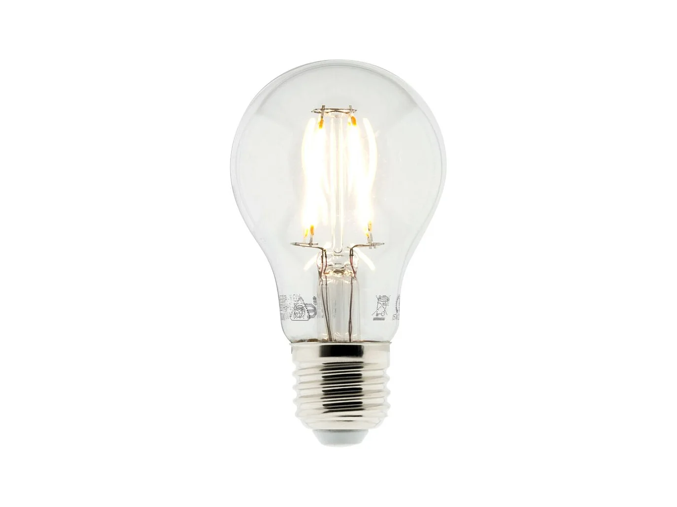 Ampoule déco filaments LED E27 4W - Blanc chaud - 470lm 2700K  - Zenitech