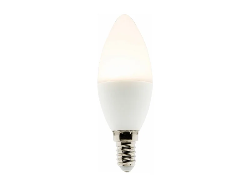 Ampoule LED E14 flamme 5,2W - Blanc chaud - 470lm 2700K  - Zenitech