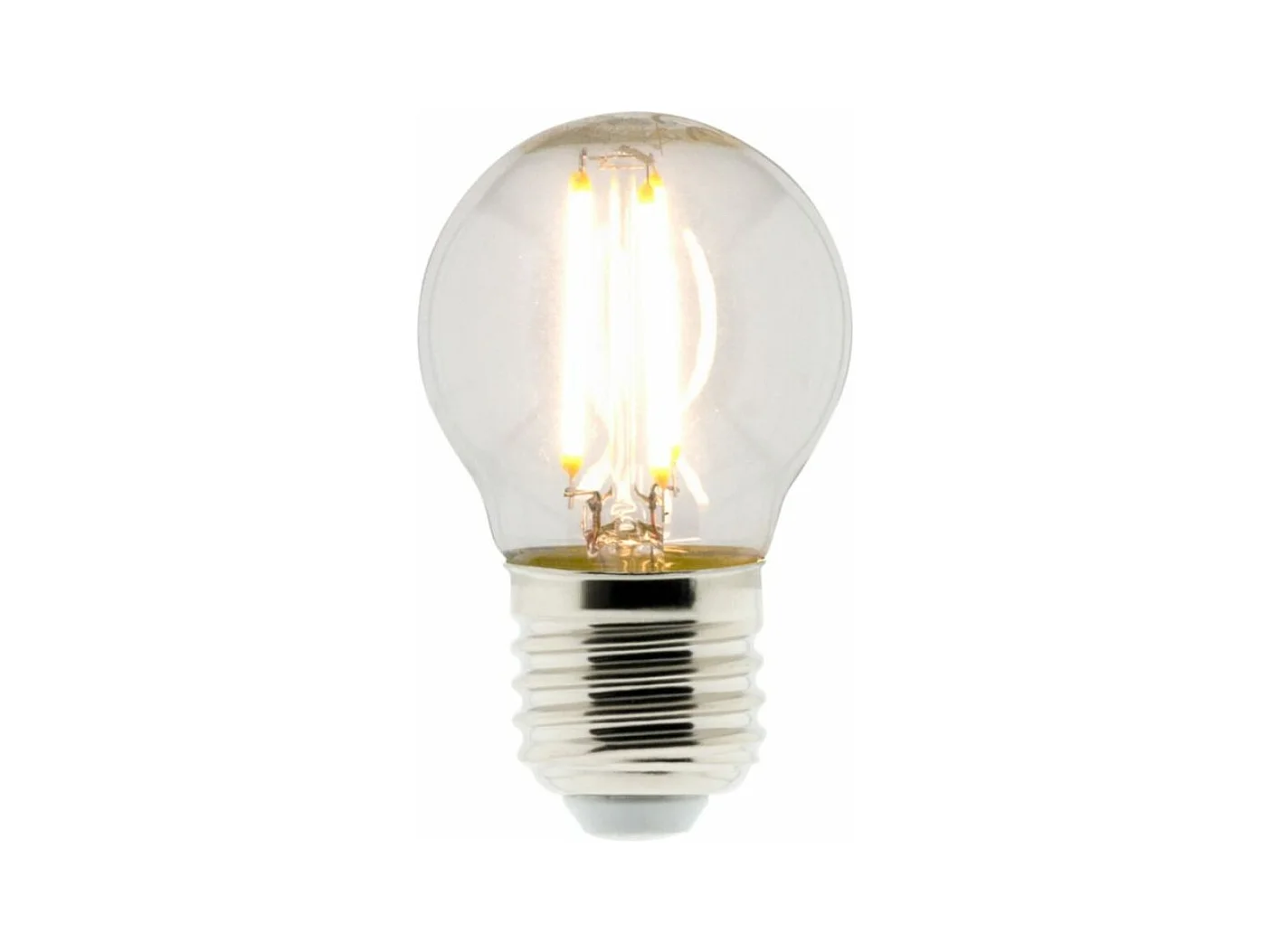 Ampoule déco filament LED sphérique 4W E27 470lm 2700K - Blanc chaud - Zenitech