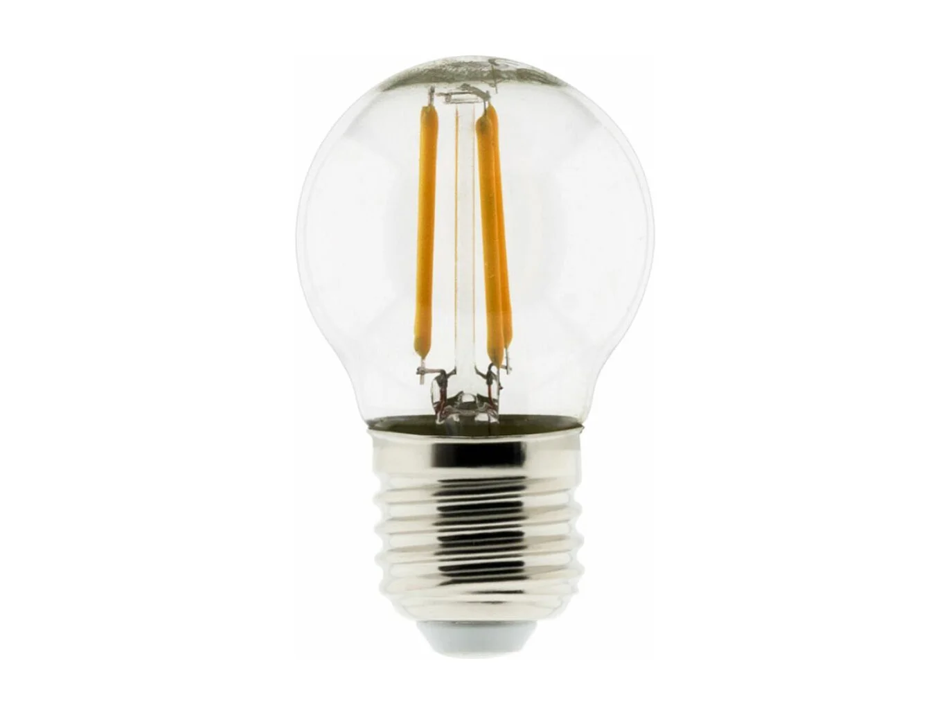Ampoule déco filament LED sphérique 4W E27 470lm 2700K - Blanc chaud - Zenitech