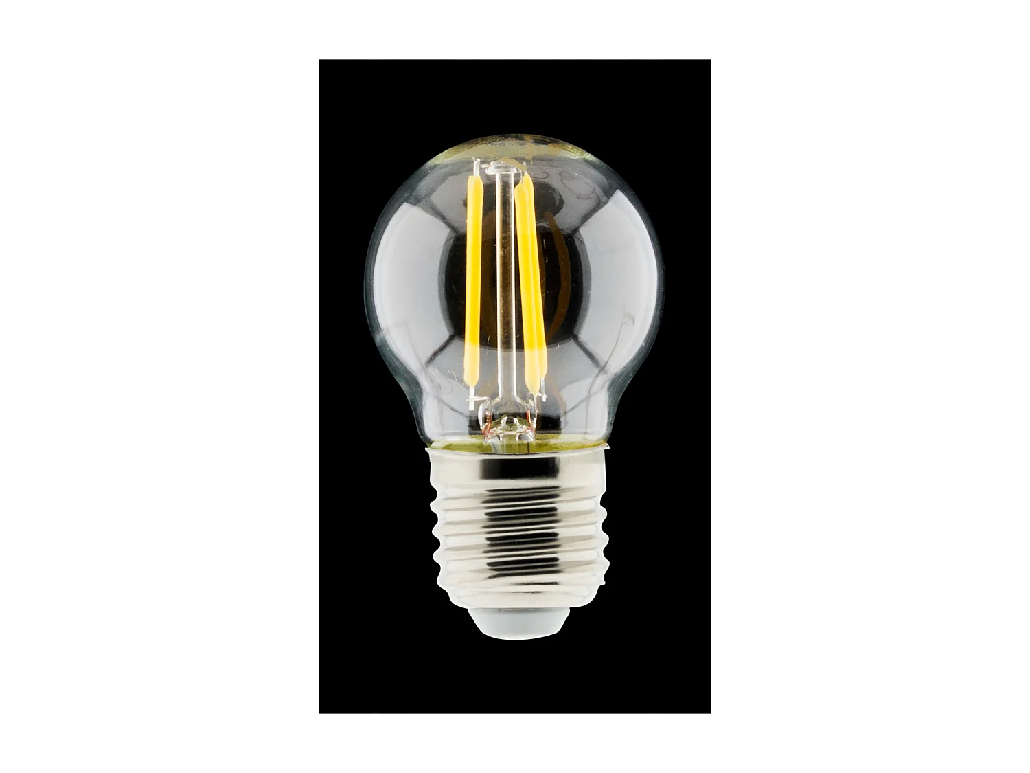 Ampoule déco filament LED sphérique 4W E27 470lm 2700K - Blanc chaud - Zenitech