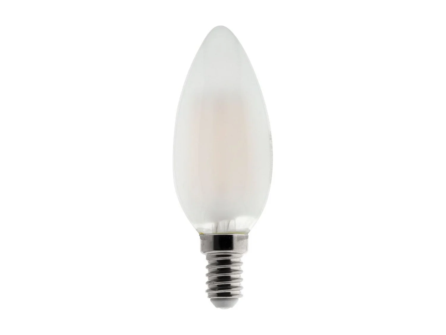 Ampoule déco filament LED Flamme 4W E14 400lm 2700K - Blanc chaud - Zenitech