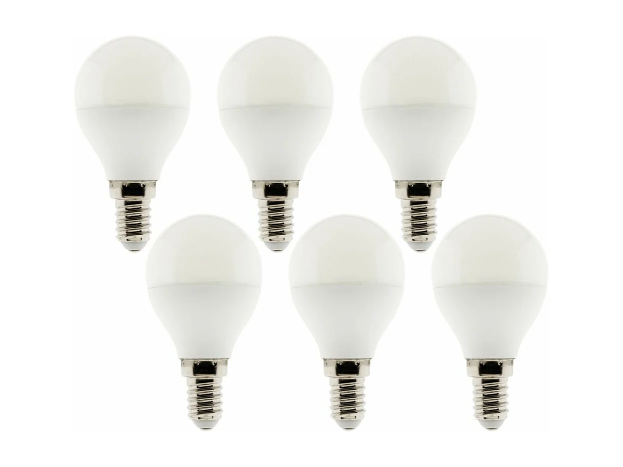 Pack de 6 ampoules LED 4,2W E14 sphérique - Zenitech