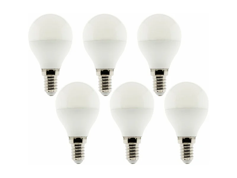 Pack de 6 ampoules LED 4,2W E14 sphérique - Zenitech