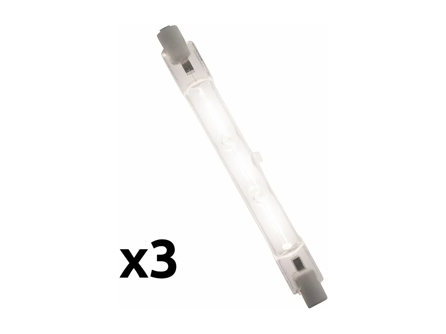 Lot de 3 ampoules halogène 120W R7S - Zenitech