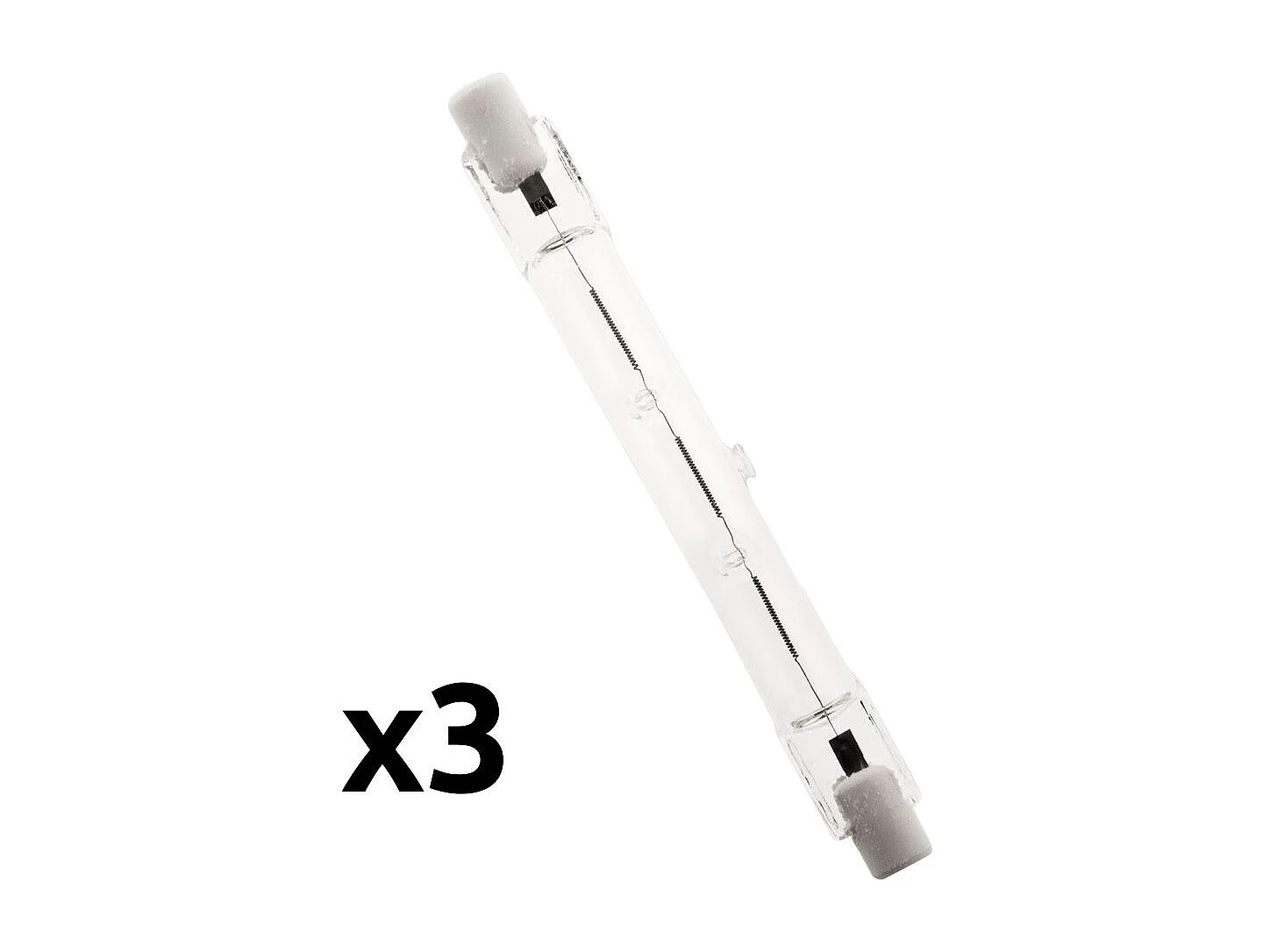 Lot de 3 ampoules halogène 120W R7S - Zenitech