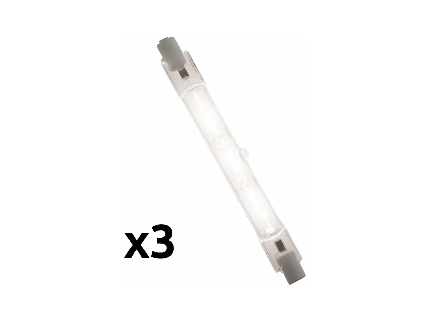 Lot de 3 ampoules halogène 120W R7S - Zenitech