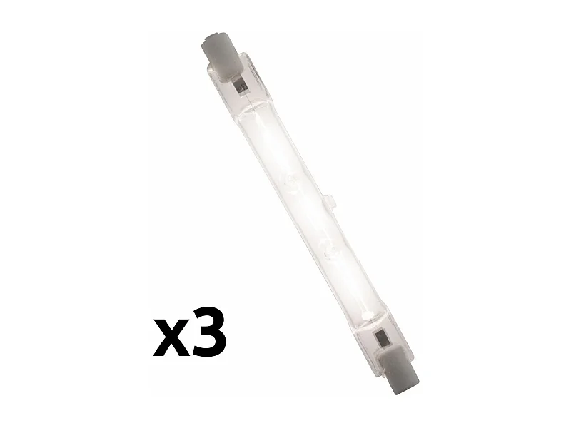 Lot de 3 ampoules halogène 120W R7S - Zenitech