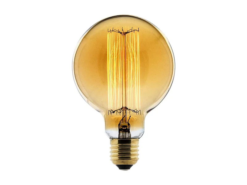 Ampoule déco filament carbone Globe Ø95mm E27 - Elexity