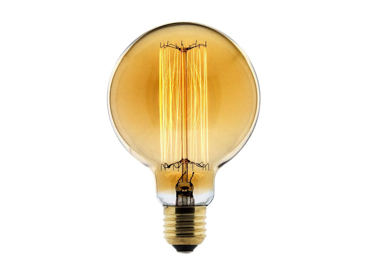 Ampoule déco filament carbone Globe Ø95mm E27 - Elexity