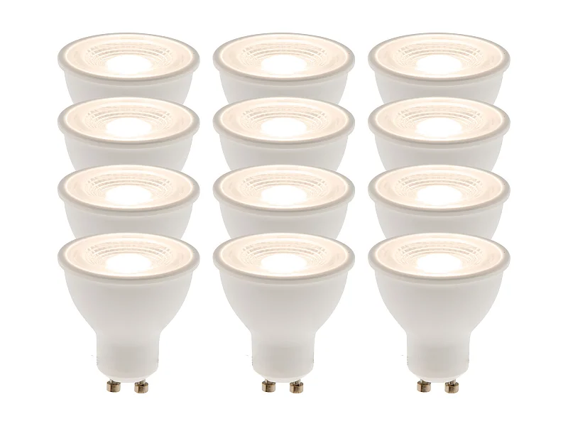 Lot de 12 spots LED 5W GU10 réflecteur - Zenitech