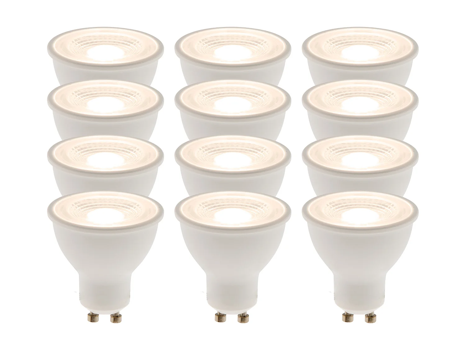 Lot de 12 spots LED 5W GU10 réflecteur - Zenitech