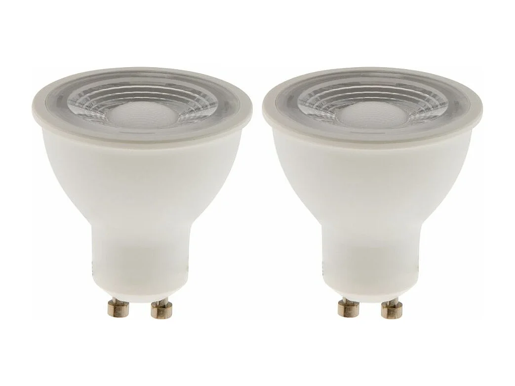 Lot de 2 spots LED GU10 5W - Blanc neutre - 400lm 6500K  - Zenitech