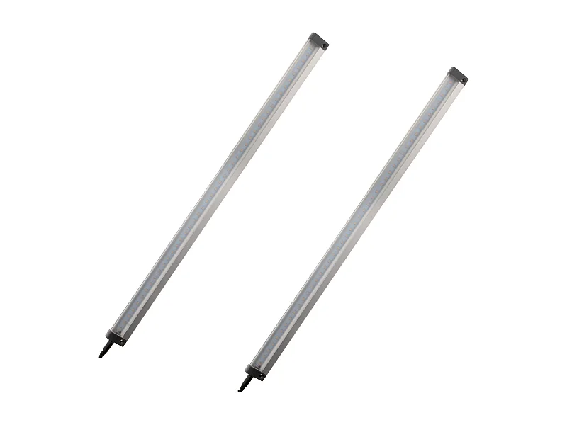 Lot de 2 réglettes extraplates LED 5W + détecteur de mouvement - 50cm - Zenitech